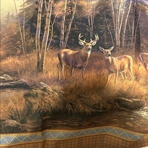Nature-Inspired Deer Shower Curtain